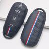 Soft Silicone Car Key Ring Strap for Chery Tiggo 7 Pro Arrizo 8 OMODA 5 Jetour Traveler Honeycomb Texture Racing Stripe Key Ring Holder Protector