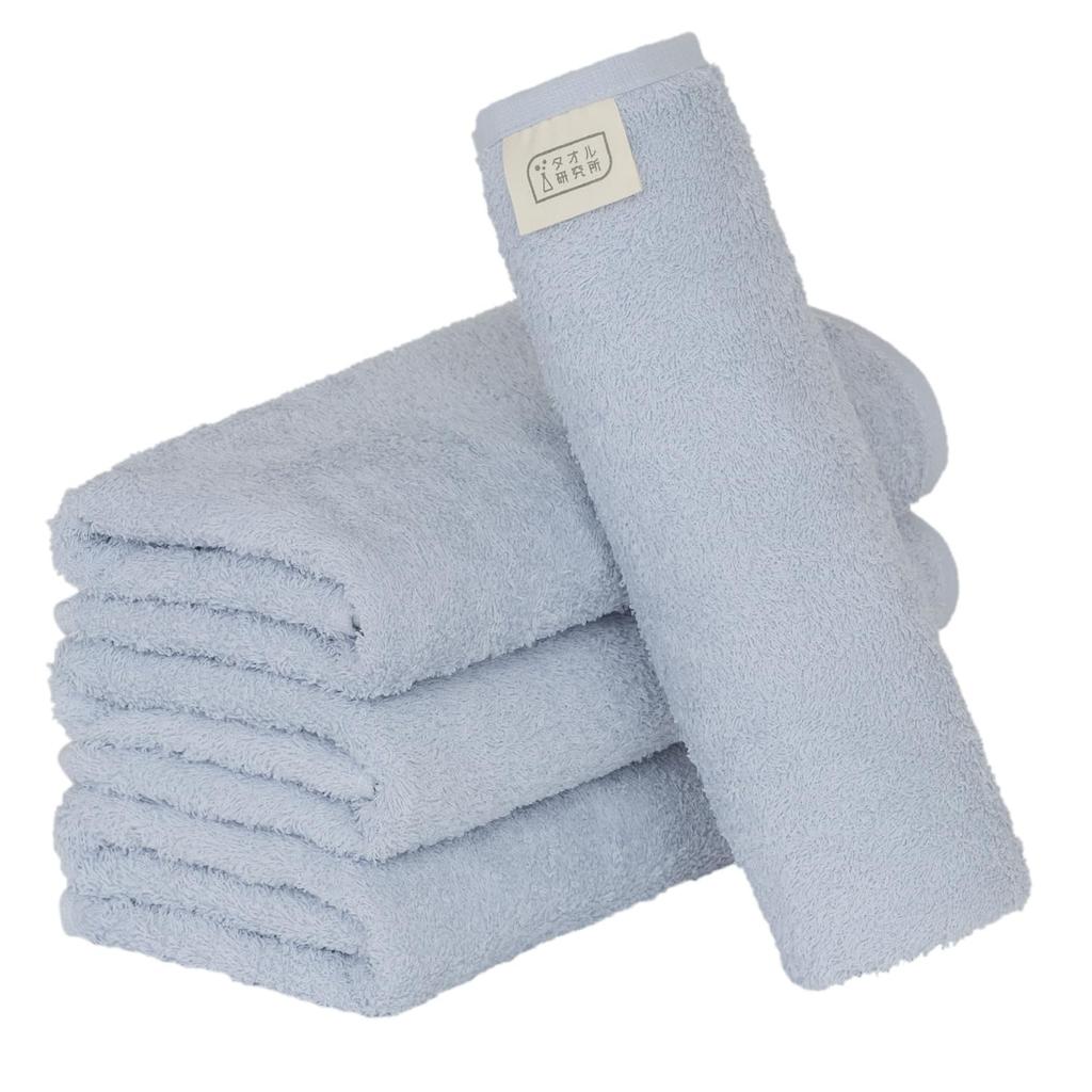 Towel Laboratory Reason for Large Face Light Set of Easy To JapanTechnology [The Lightness] #006 Towel, Blue, 4, Quick-Drying, Thin, Wring,