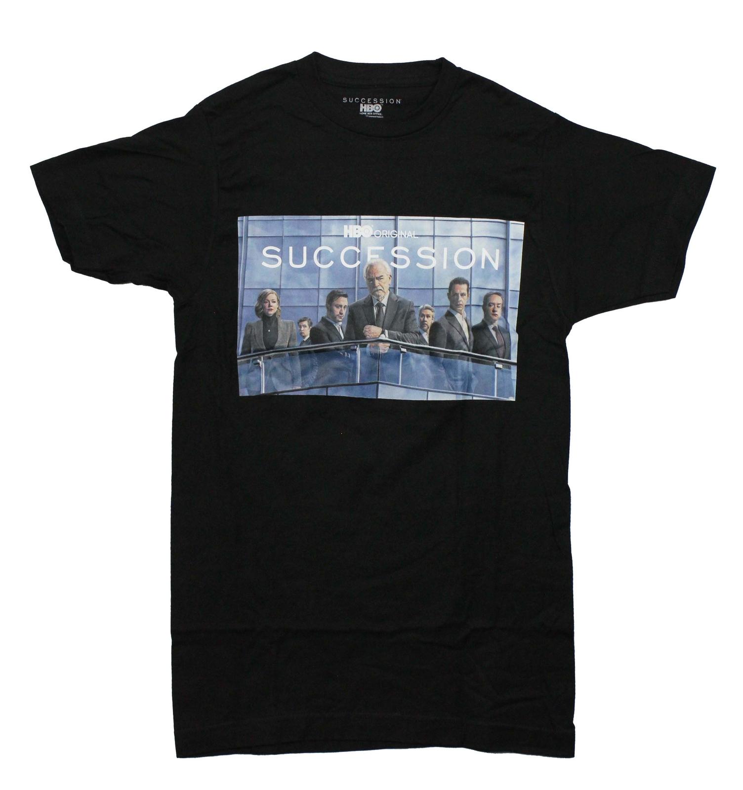 HBO Succession New Adult T-Shirt - Cast Standing On Skyrise Deck S
