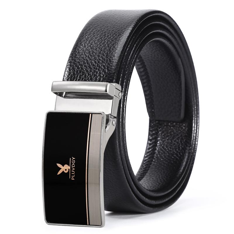 Belt Men'S Smooth Buckle Belt Light Hipster Green Student Board Buckle Belt