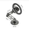 Double Foldable Magnetic Car Dashboard Phone Holder - High-End Rotatable Design