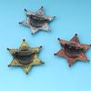 Six Point Star Brooch Metal Construction Easy Clip On Designs Accessories For Weddings Corporate Event