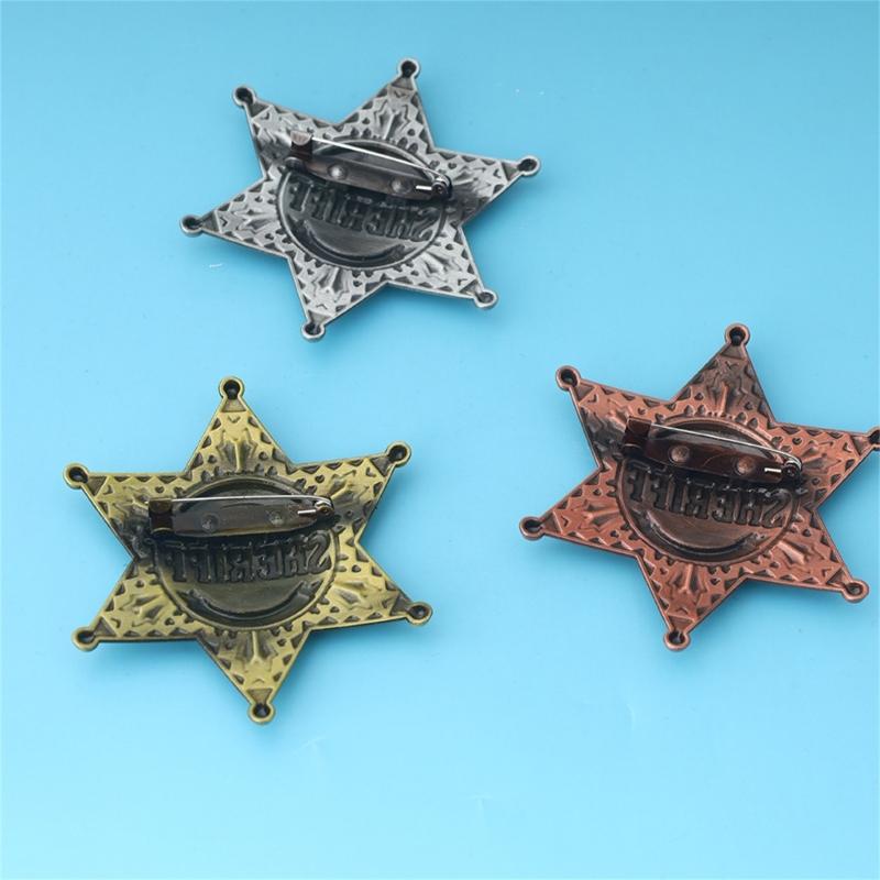 Six Point Star Brooch Metal Construction Easy Clip On Designs Accessories For Weddings Corporate Event