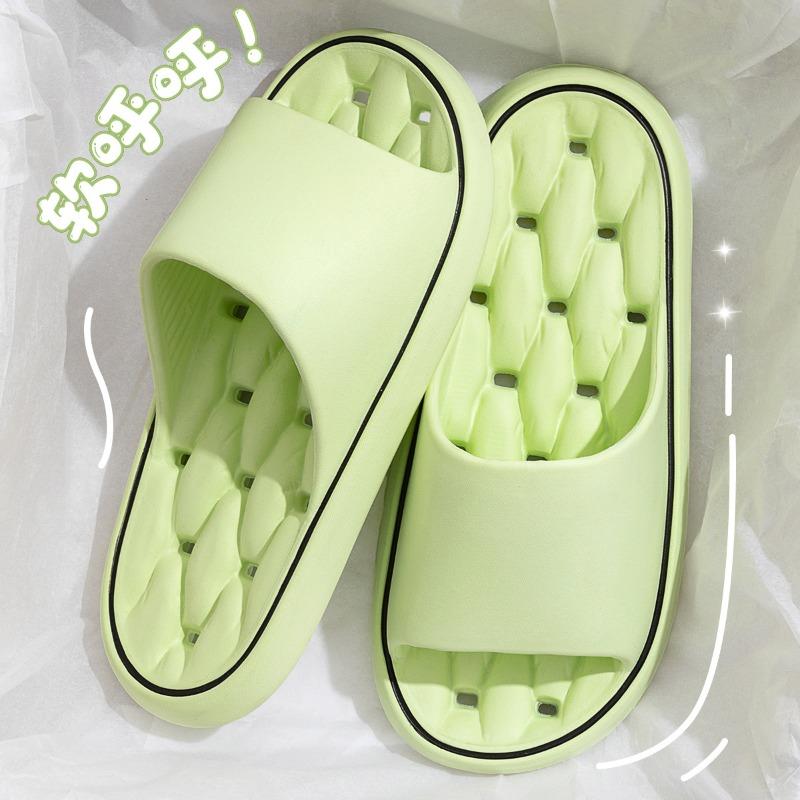 New eva bathroom bath special leaking slippers non-slip quick-drying silent home cool slippers