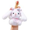 Dolls Multicolored Easter Stuffed Bunny Keychain Bow Kawaii Plush Key Ring Soft Creative Rabbit Pendant Bag Charm Girls