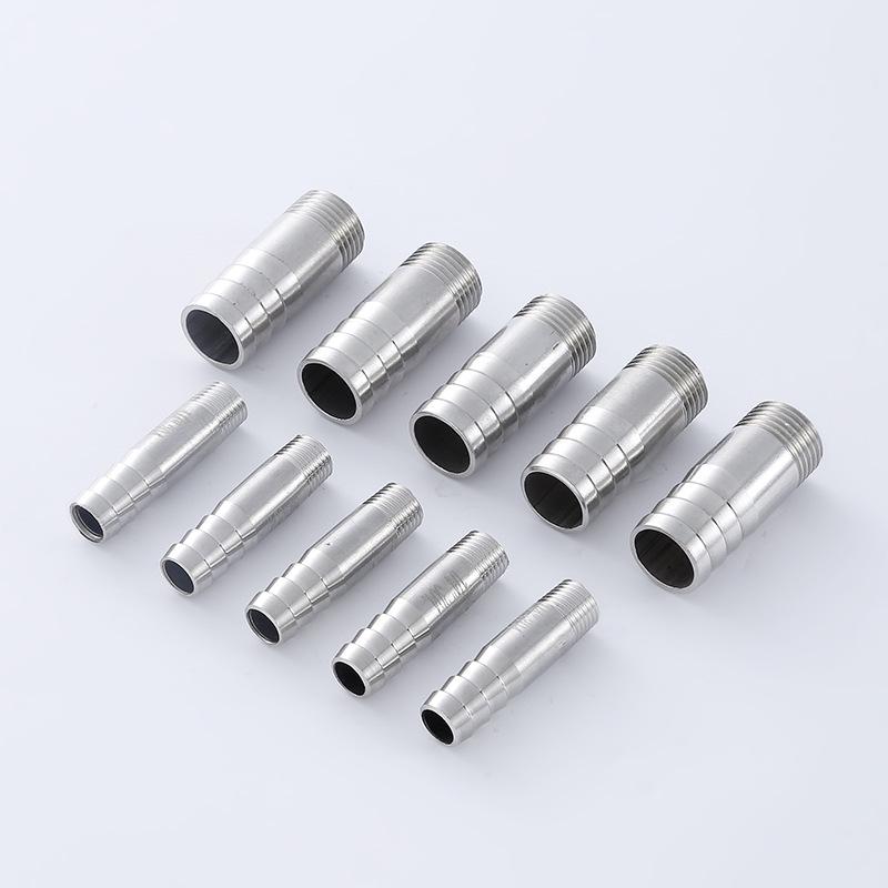 304 Stainless Steel Threaded Hose Barb Pipe Fitting 