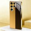 Electroplated Gold New Phone Case for Samsung Galaxy S26 Ultra S25 Plus S24 S23 S22 Fe Tempered Glass Artistic Texture Patterns