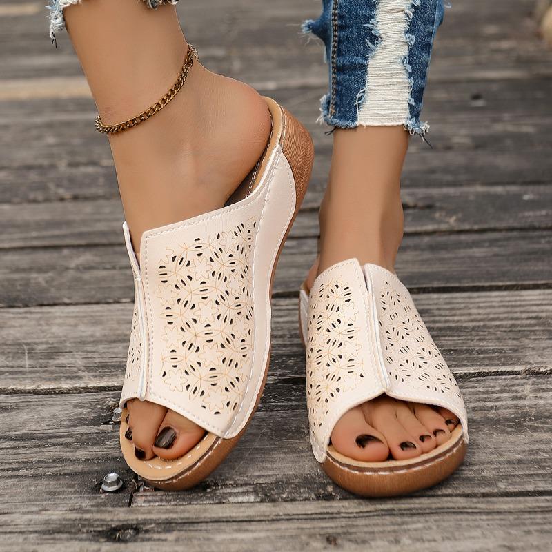 Fashion 2025 Shoes Sandals Summer Open Toe Women's Shoes Slides Sandals for Women Wedge Shoes Comfortable Female Footwear Slipper