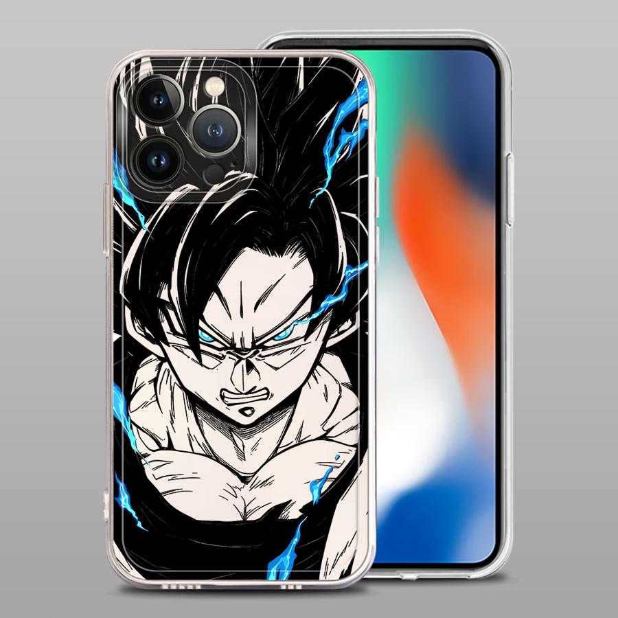 

Мягкий чехол для телефона для iPhone 17 Pro Max XS Max 11 7 8 14 Plus 16 13 Pro XR 12 Mini 15 Air Dragon Ball Goku Крутой iPhone X