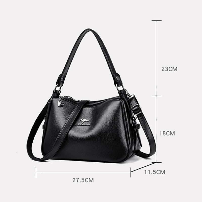 Luxury Designer Ladies Handbags New High Quality Leather Shoulder Bag For Women Female Retro And Minimalist Crossbody Bags Purse