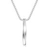 Trendy Spiral Geometric Pendant Necklace: Minimalist Hip-Hop Style for Men, Boys, and Girls In Cool Titanium Steel.