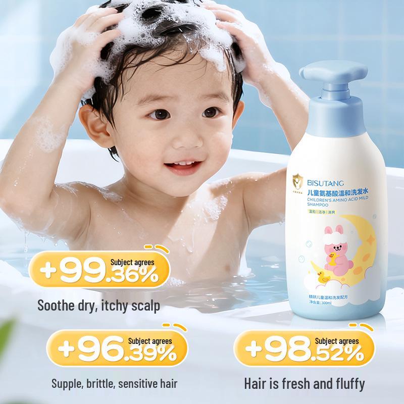 

Bisu Tang Kids Amino Acid Soothing Shampoo - Moisturizing, Anti-Itch, Frizz & Fluff Control. Gentle Shampoo 300ml