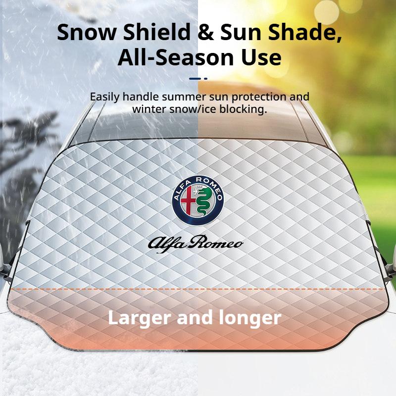 AGR1 Car Front Windshield Sunshade Prevention Snow Shield Waterproof Cover For Alfa Romeo Giulietta 159 147 156 166 Mito Giulia GT