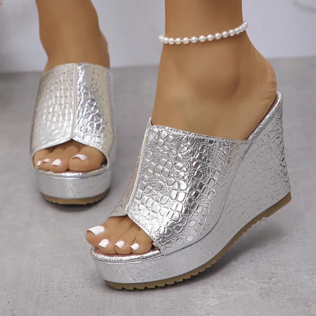 Fashion 2025 Wedge Women Sandals Summer Trend Thick Bottom Shoes Women Retro Clip Toe Platform Sandals Woman Plus Size Zapatos De Mujer