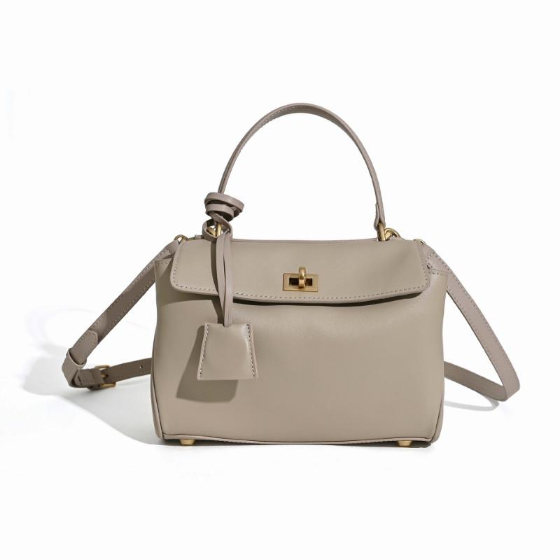 New Leather Tote Bag Women's Large-capacity Shoulder Messenger Bag Commuter Underarm Bag Versatile Light Luxury High-end Bag