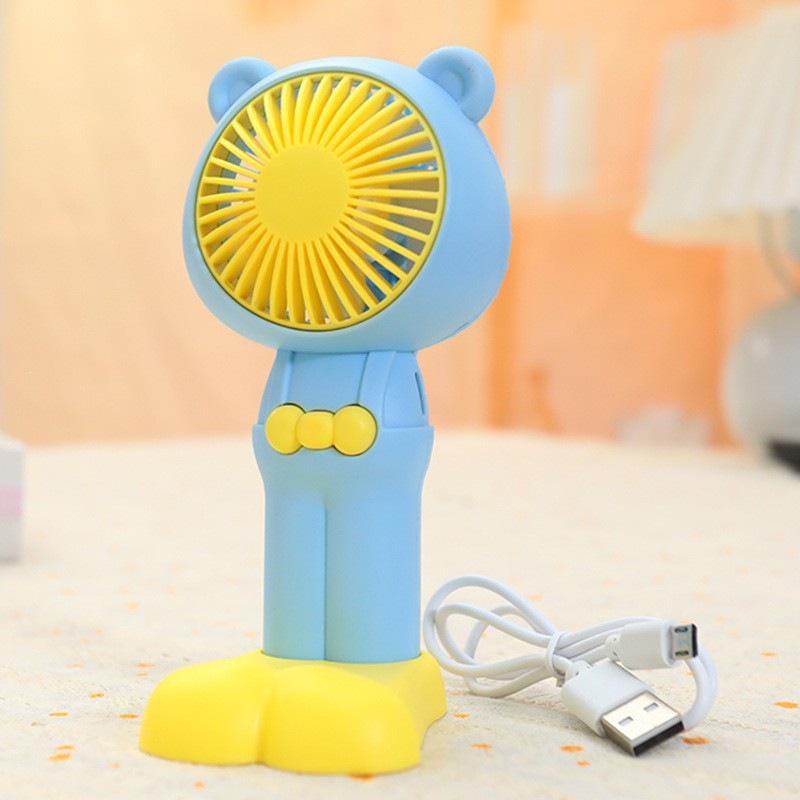 Portable Cute Macaron Color Rabbit Fan - Ideal for Students & Summer Festivals