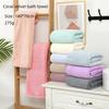 Coral Fleece Bath Towel 70*140cm Comfortable Woven Quick-Dry Eco-Friendly Absorbent Bath Tub Mats In Bulk