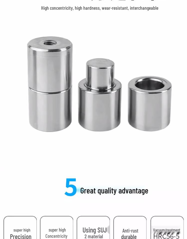 Round Precision Positioning Pin - Zero Degree Straight Dowel