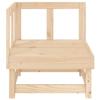 VidaXL Canapé d'angle de jardin bois de pin massif 825366