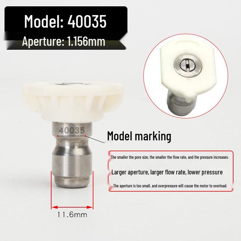 

Stainless Steel High-Pressure Car Washer with 1/4 Quick Connect and Four-Color Fan-Shaped Nozzle Head