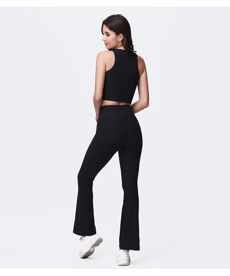 Women's High-Waist Yoga Flare Pants - Slimming Sport & Casual Leggings