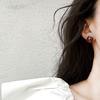 Niche Design Sense Retro Geometric Resin Earrings Women, Simple Personality Versatile Temperament Geometric Stud Earrings