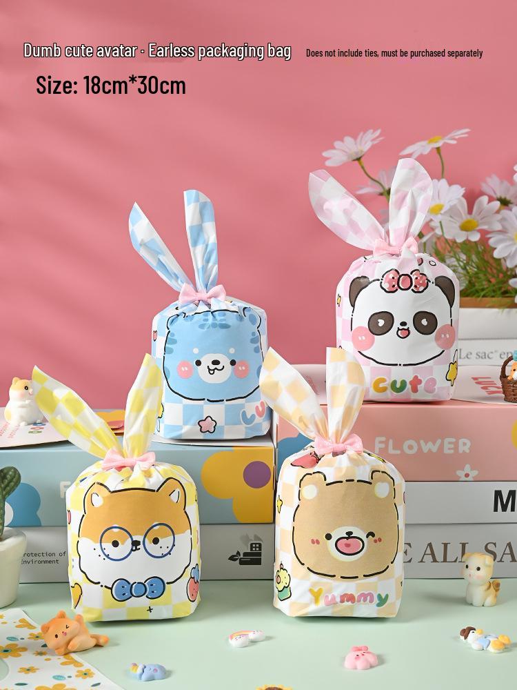 Cute Rabbit Ears Gift Bag for Candy, Cookies & Snacks