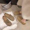 Retro Suede Round Toe Mary Janes with Hidden Heel & Soft Sole Loafers