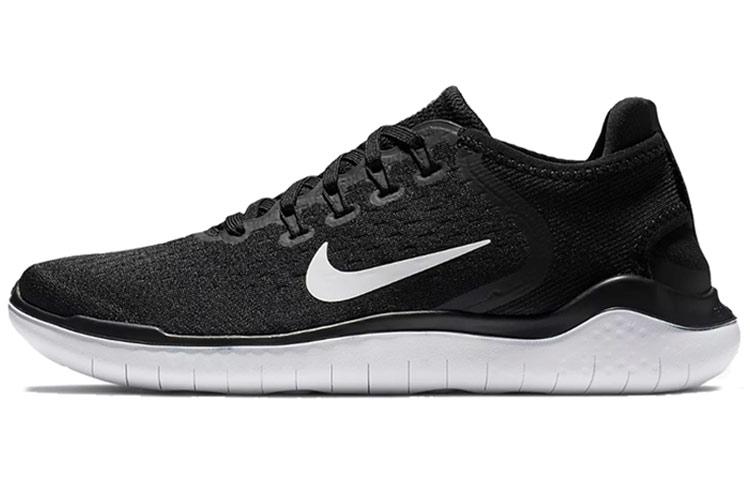 Nike Free Rn 2018 Black White Women s 942837-001 35.5