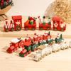 Handicrafts Christmas Wooden Train Christmas Christmas Decorations Wooden Handicrafts  Toys