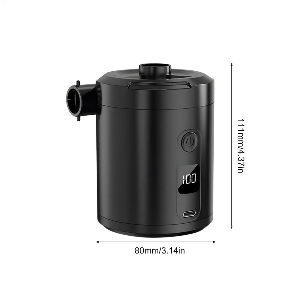 Mini Portable Air Pump Camping Air Pump Electric 5200mAh Battery 4000Pa Quick Inflator Deflator For Pool Beach Travel Home