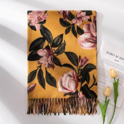 New Autumn and Winter Printed Scarf for Women Fashionable Commuting Warm Scarf Imitation Cashmere Scarf Couple Shawl