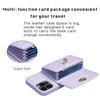 Brieftasche Kleine Duftende Wind Orgel Karte Tasche Metall Schnalle Leder Fall Für iPhone 14 Pro Max 13 12 11 SE 2022 X XS XR 8 7 6 6S Plus