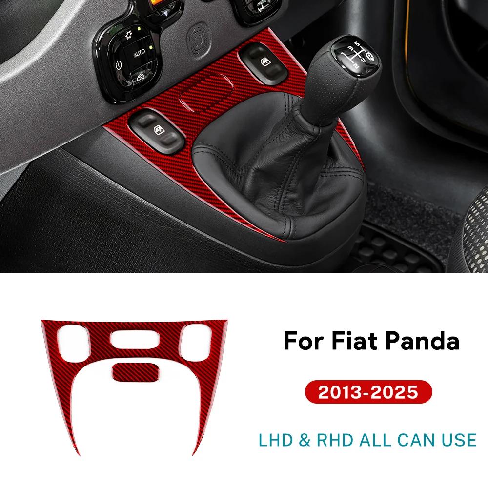 Echter Weicher Kohlefaseraufkleber Für Fiat Panda 169 319 2013-2020 2025 2025 2025 2025 2025 LHD RHD Auto Schalthebel Innenraumverkleidung