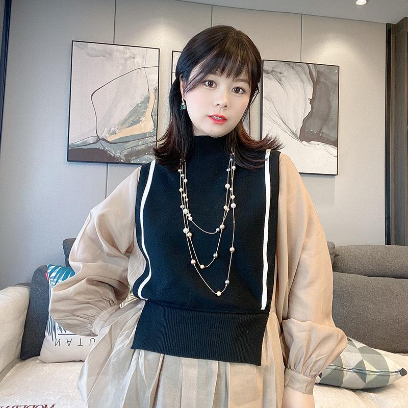 Long Necklace Korean Highlight Pearl Decorative Chain Temperament Versatile Sweater Chain Pendant