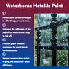 Vernice Metallizzata a Base d'Acqua per Conversione Ruggine Vernice Antiruggine per Strutture in Ferro Grigliati Ristrutturazione e Cambio Colore Vernice