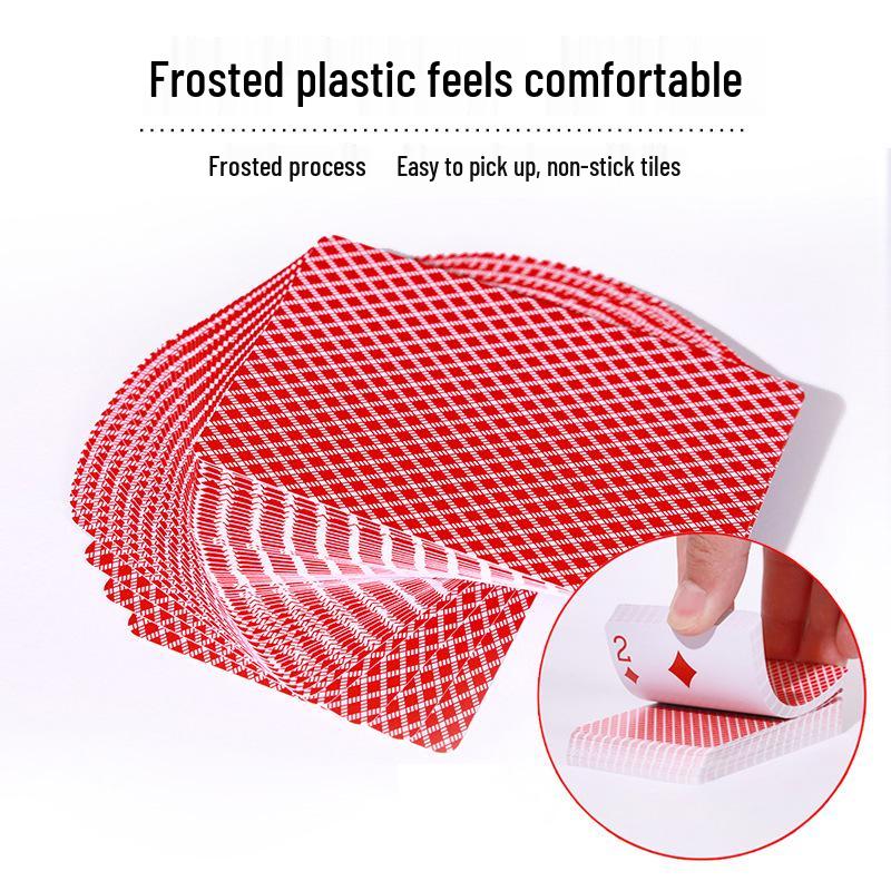 Golden Art Waterproof PVC Playing Cards - Durable, Fold-Resistant, Frosted Finish for Guandan & Doudizhu Poker