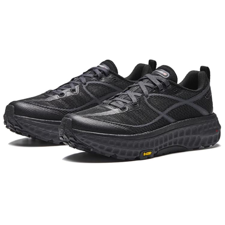 New Anta Breathable And Slip Resistant Low Top Casual Running Shoes Women's Black 122535534A-2