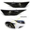 Front LED Bumper Strip Marker Side Cover For 2016 +Bulbs  2017 Honda Civic