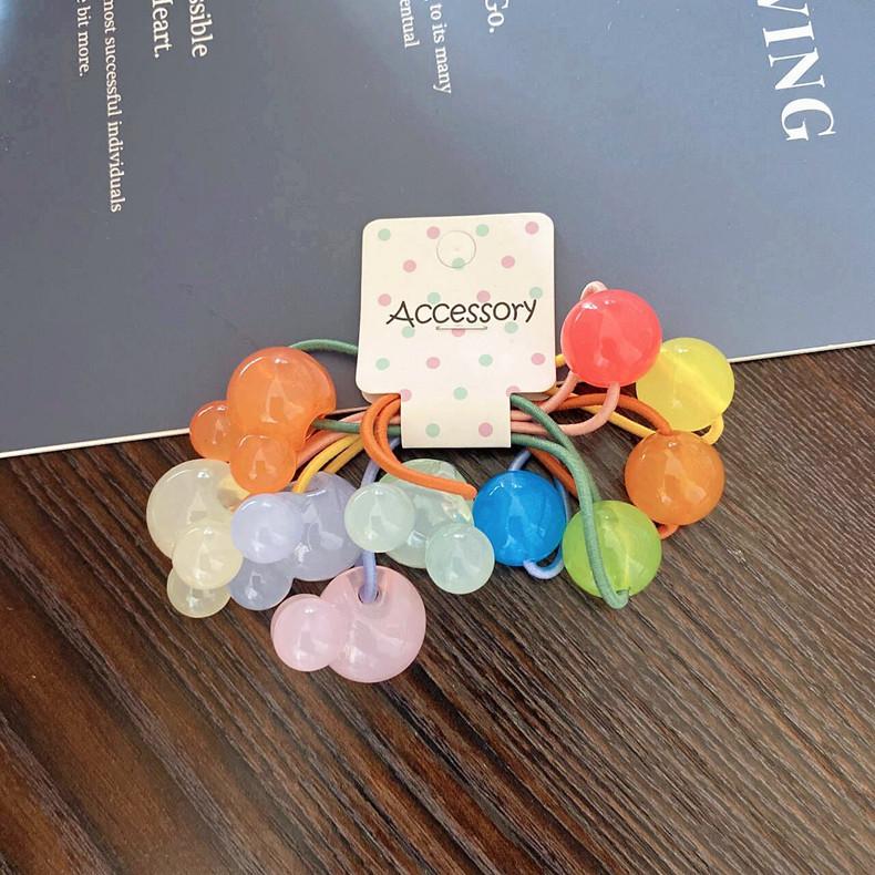 5PCS Flowers Stars Princess Color Headwear Kids Elastic Hair Bands Children Hair Ties Ropes Girls Accessories Baby Headdress