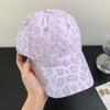 Sunscreen Leopard Print Hat Peaked Cotton Baseball Cap Versatile Leopard Print Baseball Cap  Girl