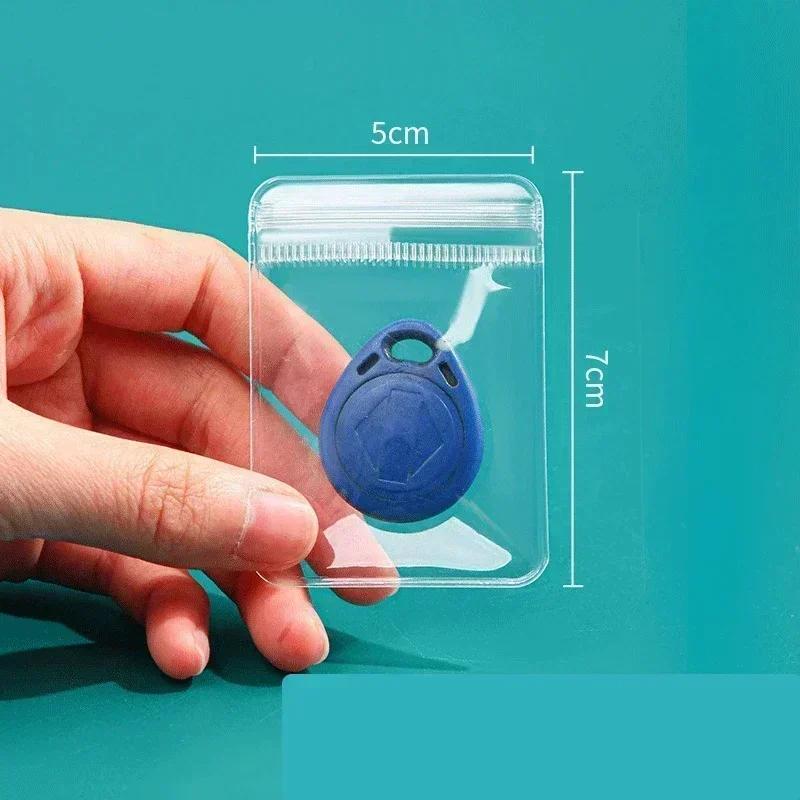10/100 szt. Przezroczyste woreczki PVC na biżuterię Torba do przechowywania na zamek na kolczyki naszyjniki biżuterię Torby opakowaniowe do ekspozycji antyoksydacyjne