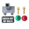 1 Set Christmas Hitch Cover Weather-proof Car Pickup Truck Trailer Swinging Check Out My Balls Tow Hook Cover Decoration Ornament Car Exterior