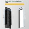1 Stück Haushalt Lüftungsgitter Wandlüftungsabdeckung Schrankteile 50/60/80mm*150-500mm Aluminium für Schrank DIY Zubehör