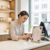 Compact Tabletop Sign Holder Stable Menu with Angled Base Space-Saving