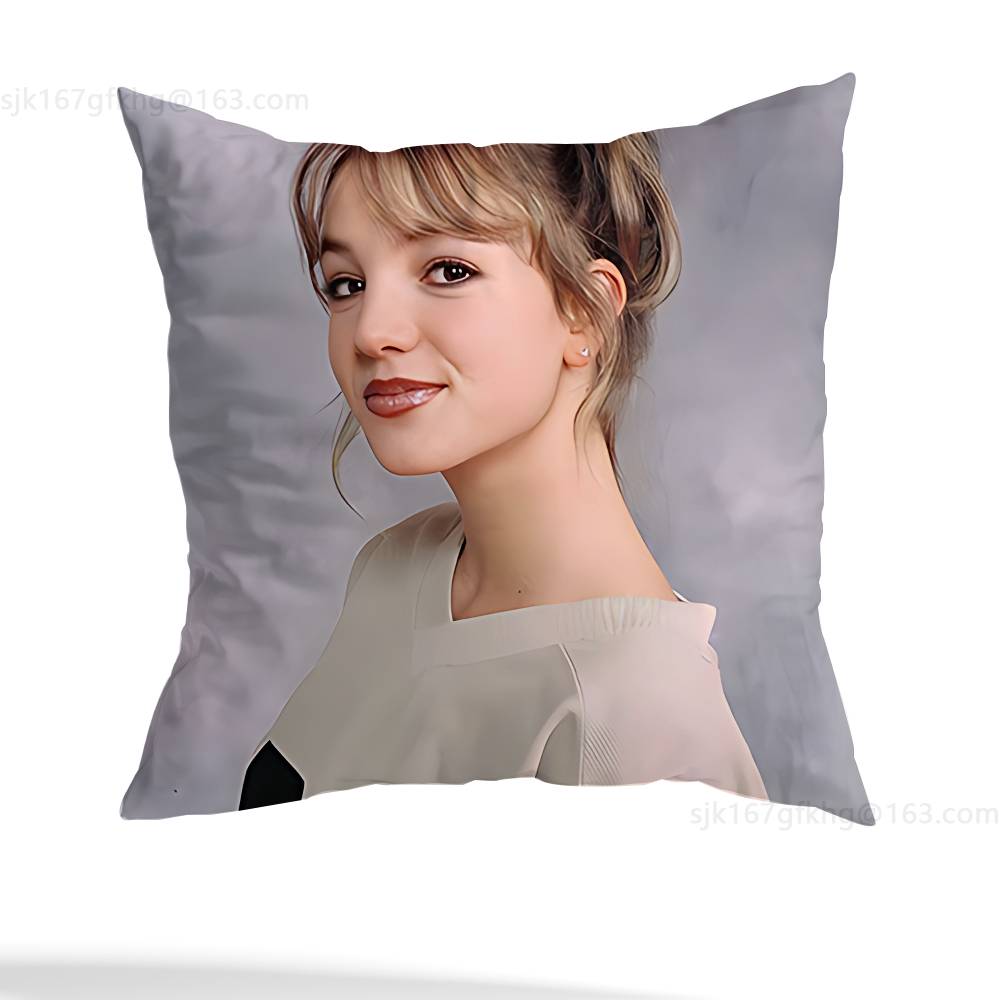 Singer B- Britney Spears Pillowcase Casual Style Decoration, Suitable for Home Decoration (excluding Pillow Core)