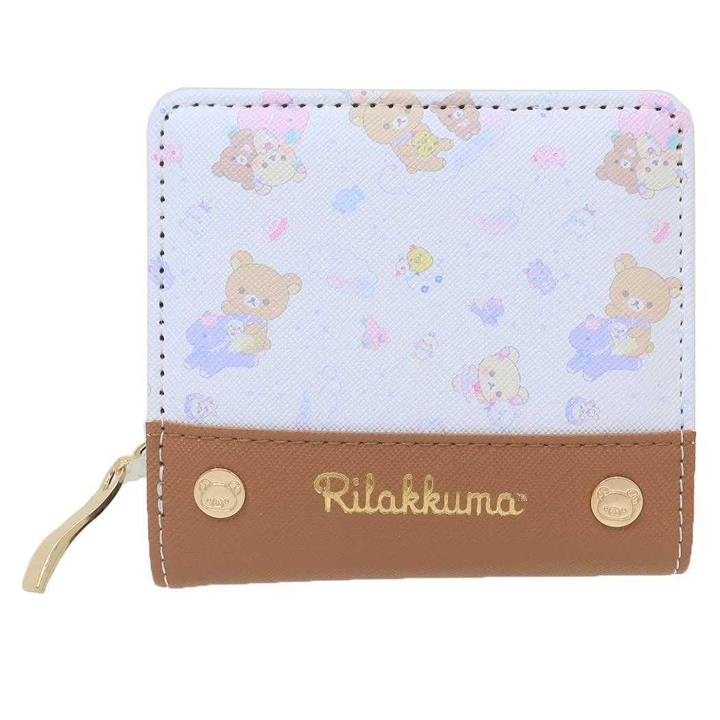 

Sanrio Leopard Print Wallet with Rilakkuma Design Three-Leather