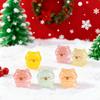 10/20PCS Glow In Dark Capybara Figurines Luminous Mini Christmas Decoration For Xmas Fairy Garden Sensory Bins Present