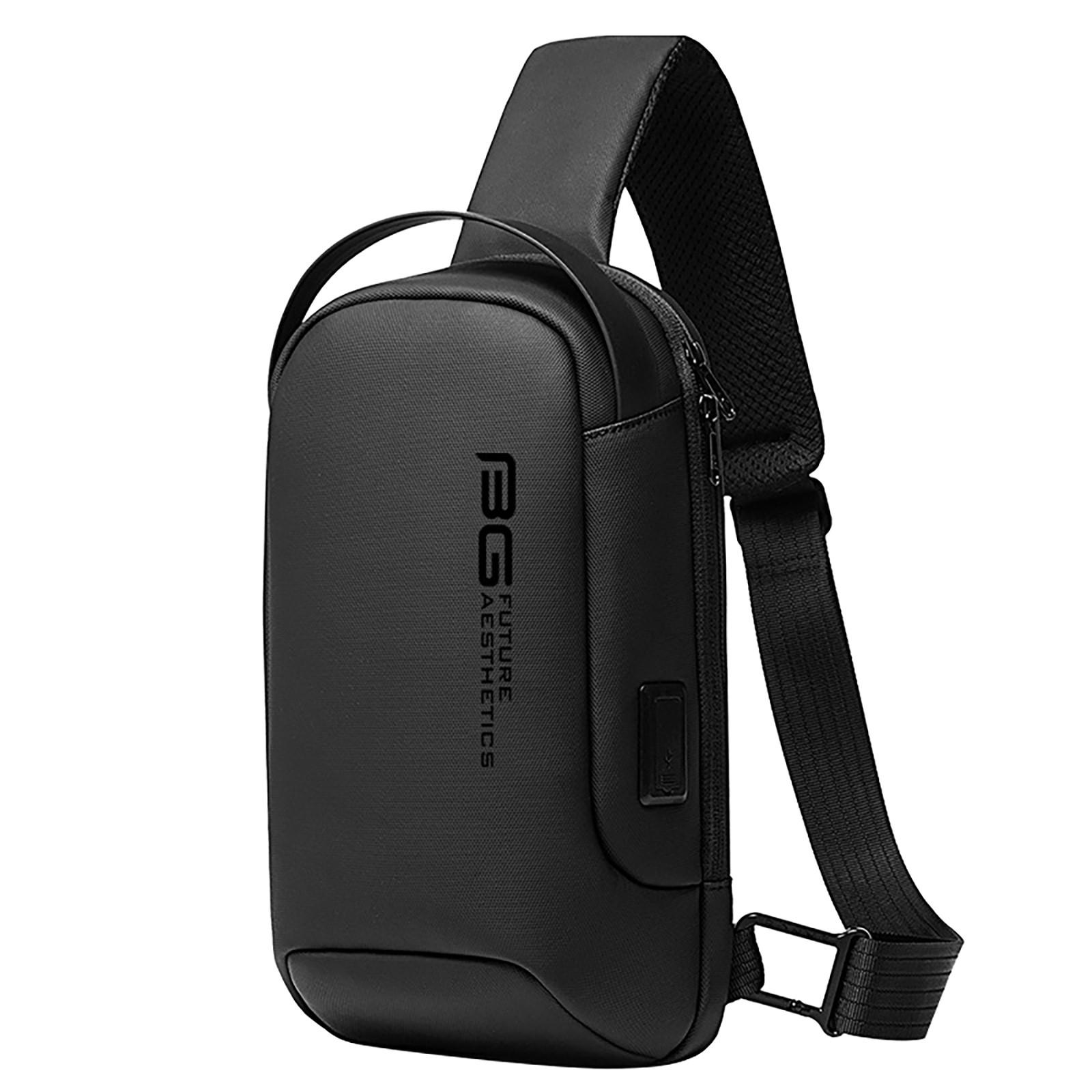 

Нагрудная сумка Мужская сумка Сумка через плечо Мужская повседневная сумка через плечо Деловая USB-сумка через плечо Мужская сумка One Size чёрный