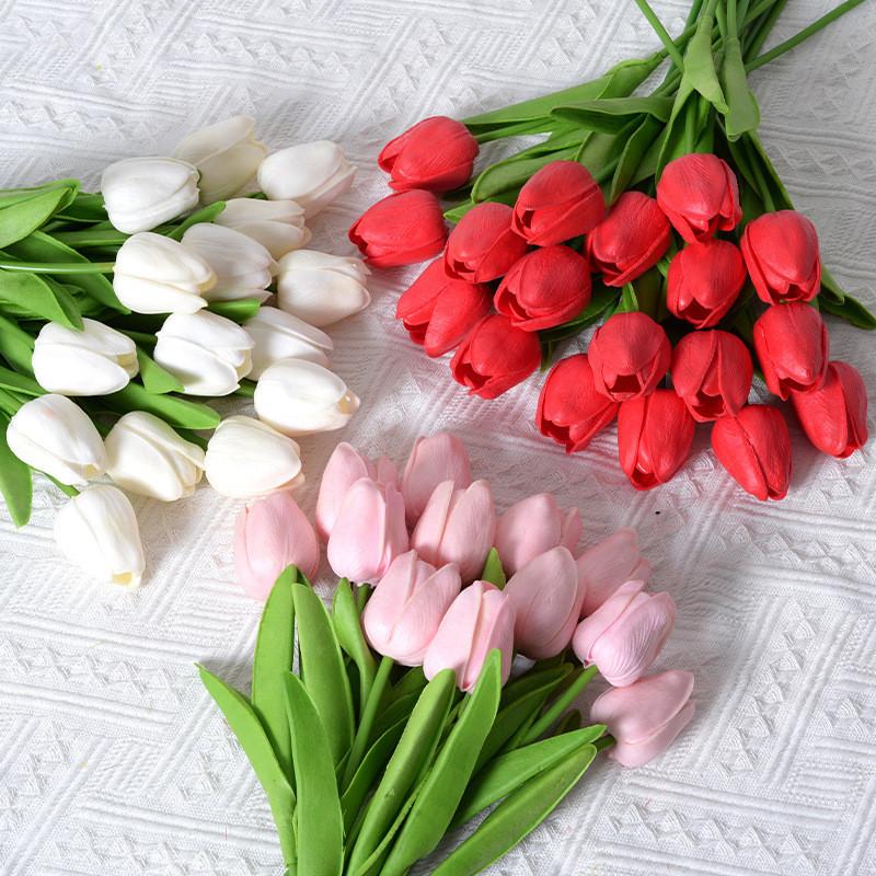 Realistic Artificial Plant Tulipa Gesneriana For Display And Event Decoration